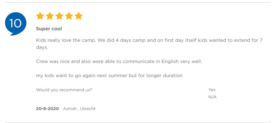 review summercamp